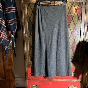 Y2K Old Navy long gray wool skirt